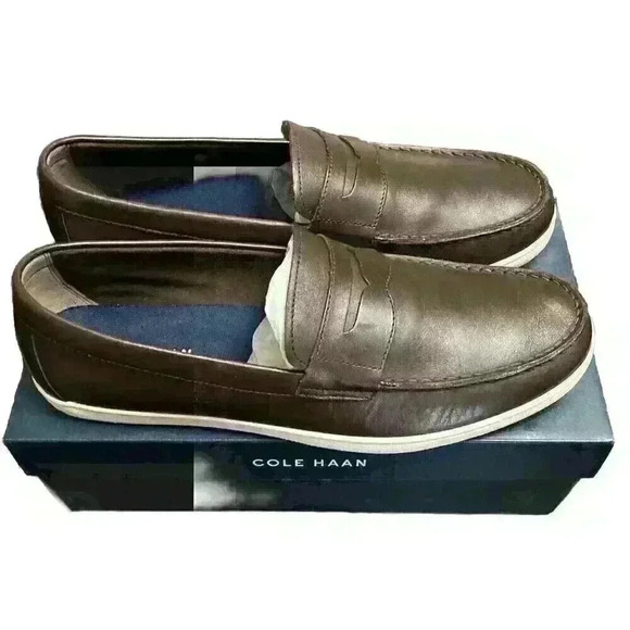 Cole Haan Nantucket Penny Loafers Shoes Color Brown Size 13M New In Box main image 4